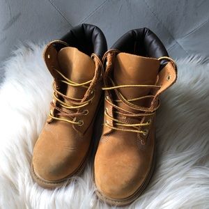 Kids brown premium waterproof boots Timberland